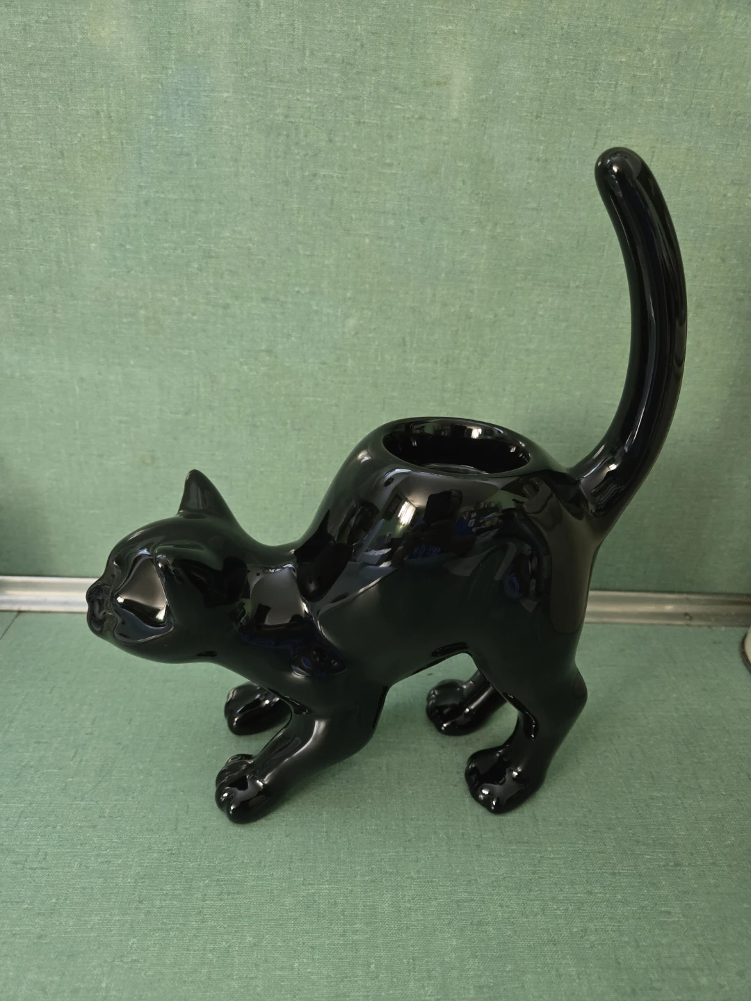 Party literally Black Cat Tealight Holder - photo 3