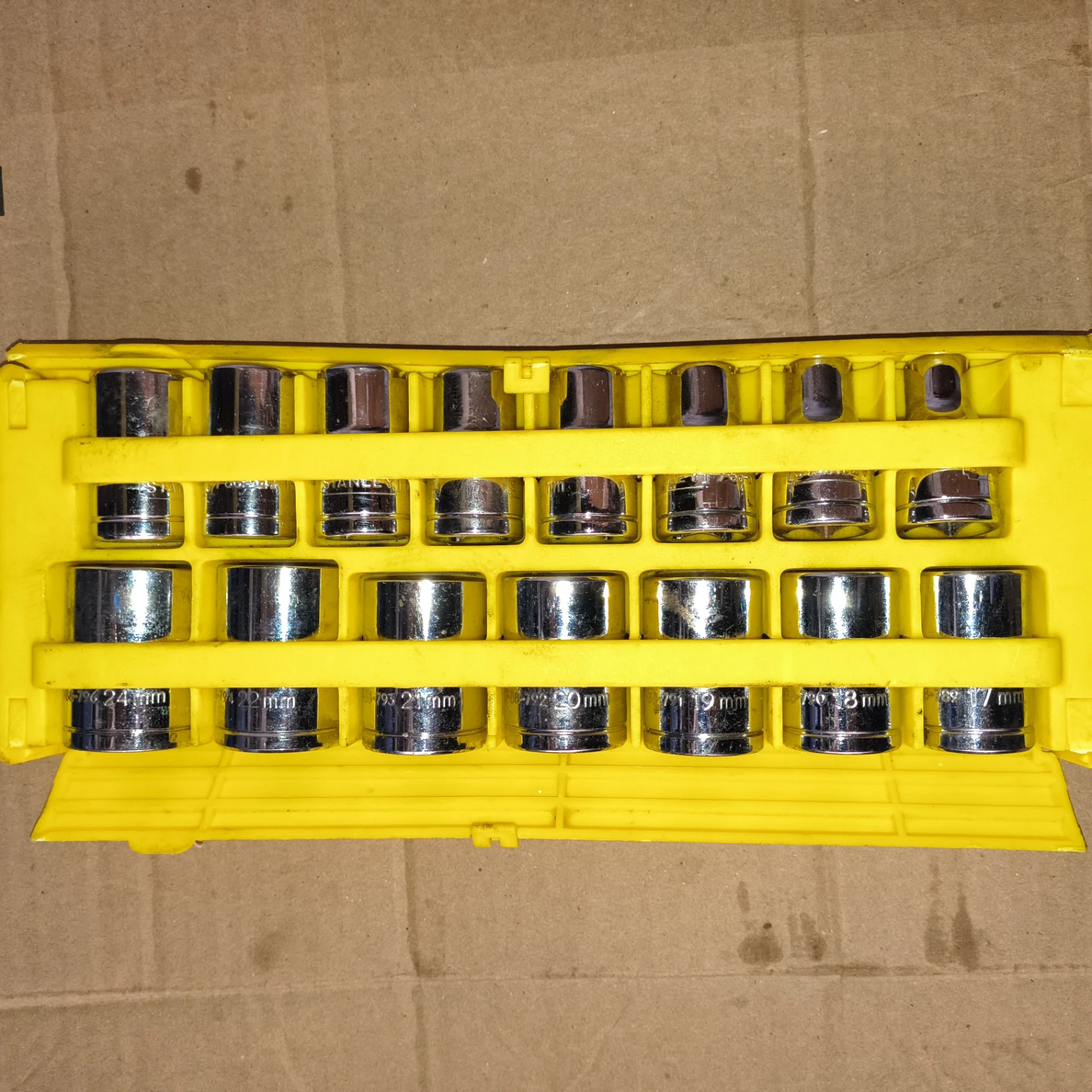 15-Piece Stanley 1/2 in Stainless Steel Socket Set