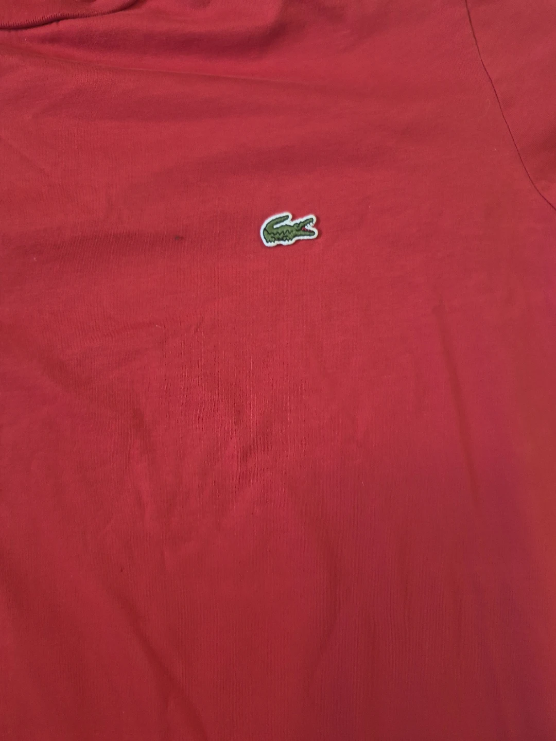 Lacoste Red Pima Cotton T-Shirt