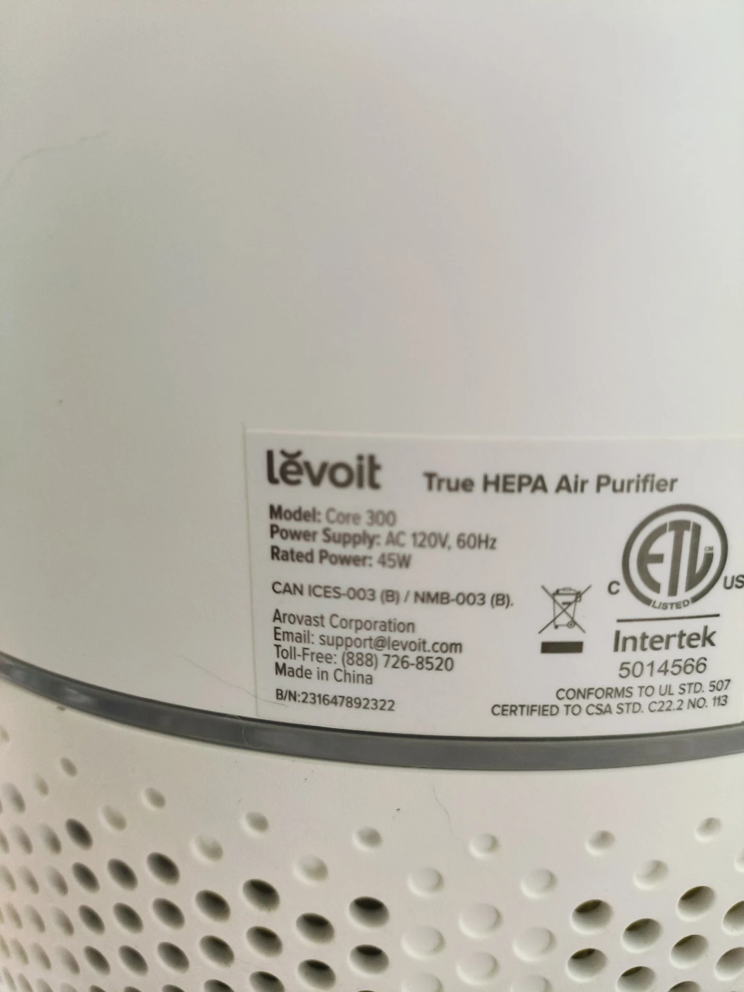Levoit Core 300 True HEPA Air Purifier - photo 5