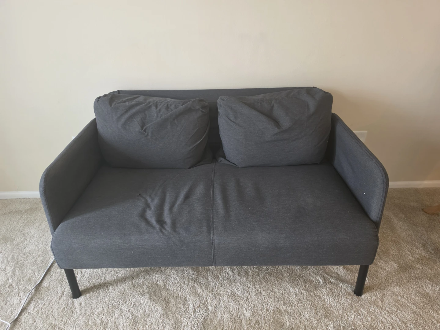 IKEA GLÖSTAD Loveseat Knisa Dark Gray - photo 3