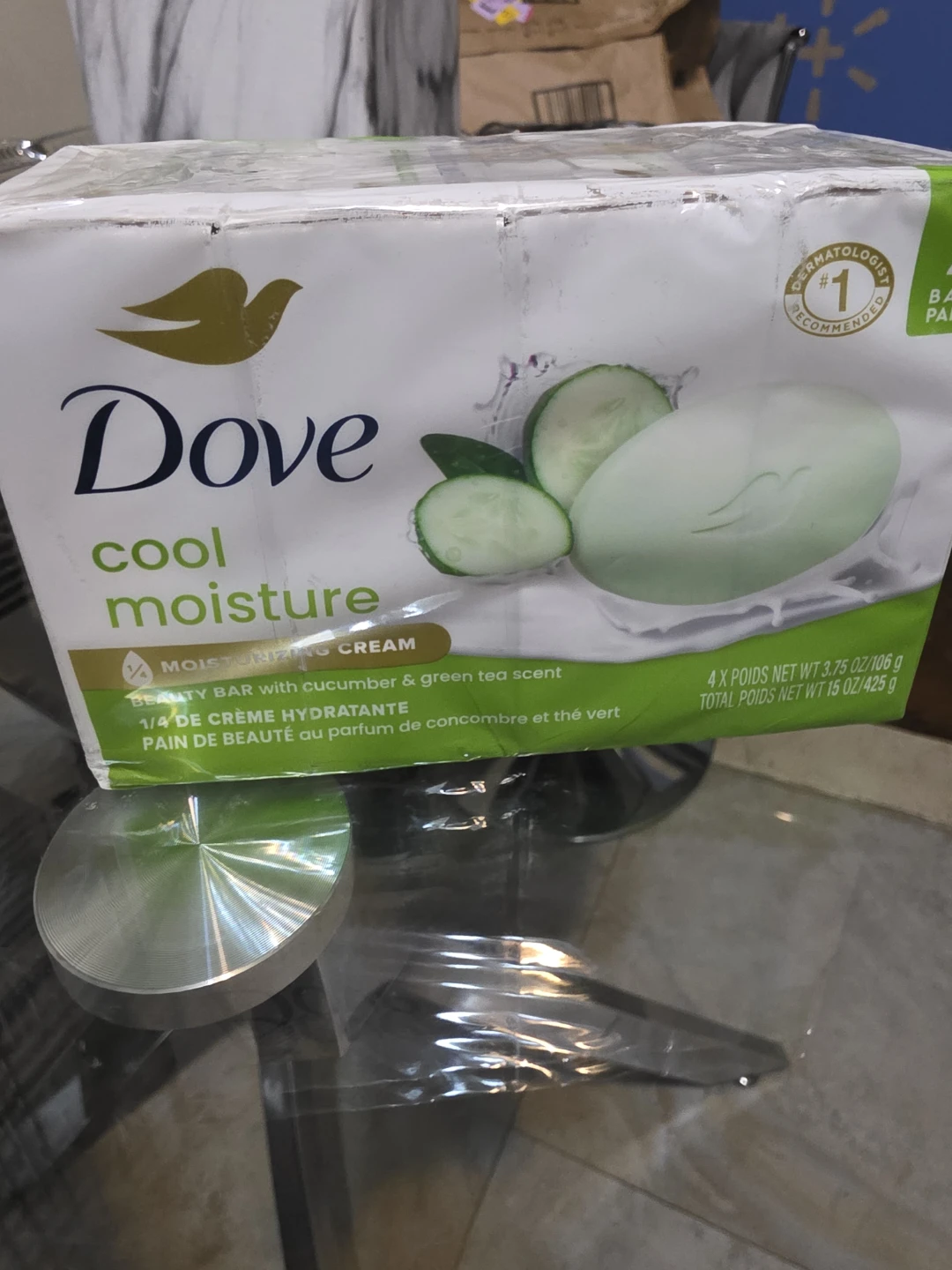 Dove Cool Moisture Beauty Bar Soap (4-pack)