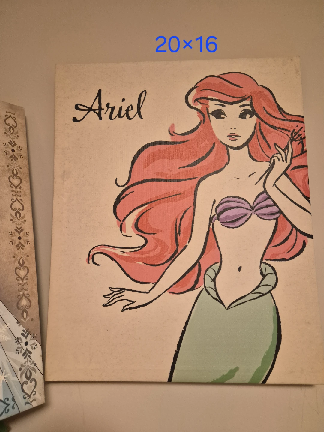 Disney Frozen & The Little Mermaid Canvas Art Set - photo 2