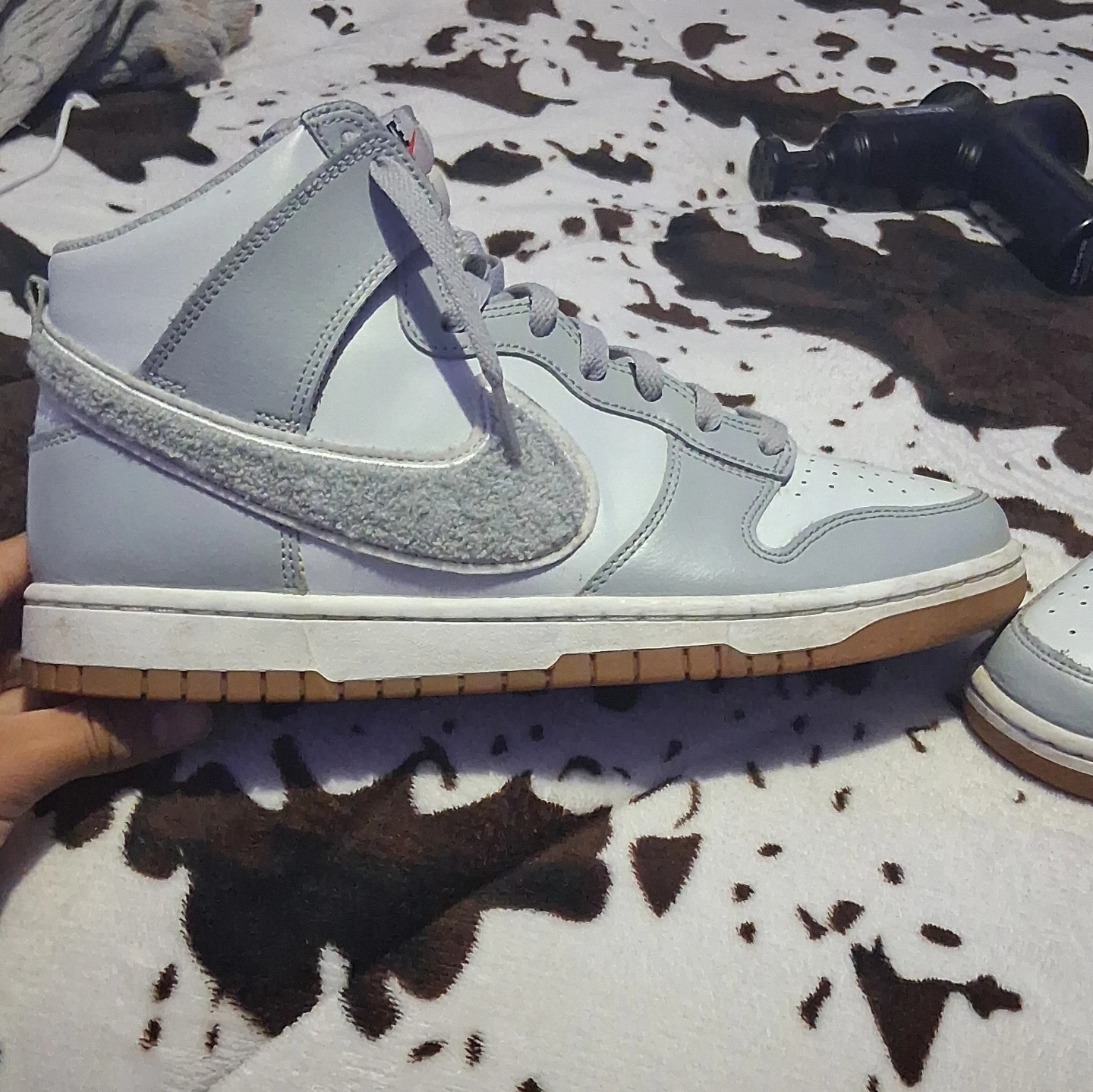 Nike Dunk High Grey White Sneakers - photo 3