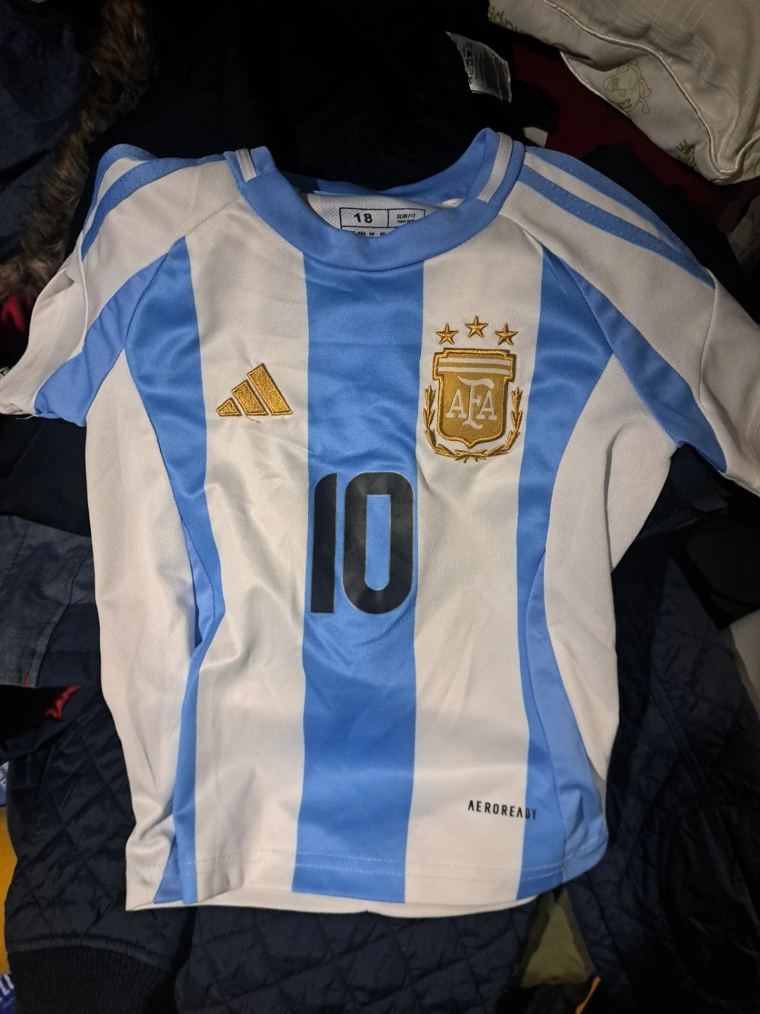Adidas Messi Argentina Home Jersey size 18