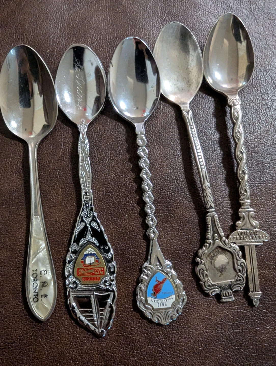 Collection of 5 Souvenir Spoons - photo 2