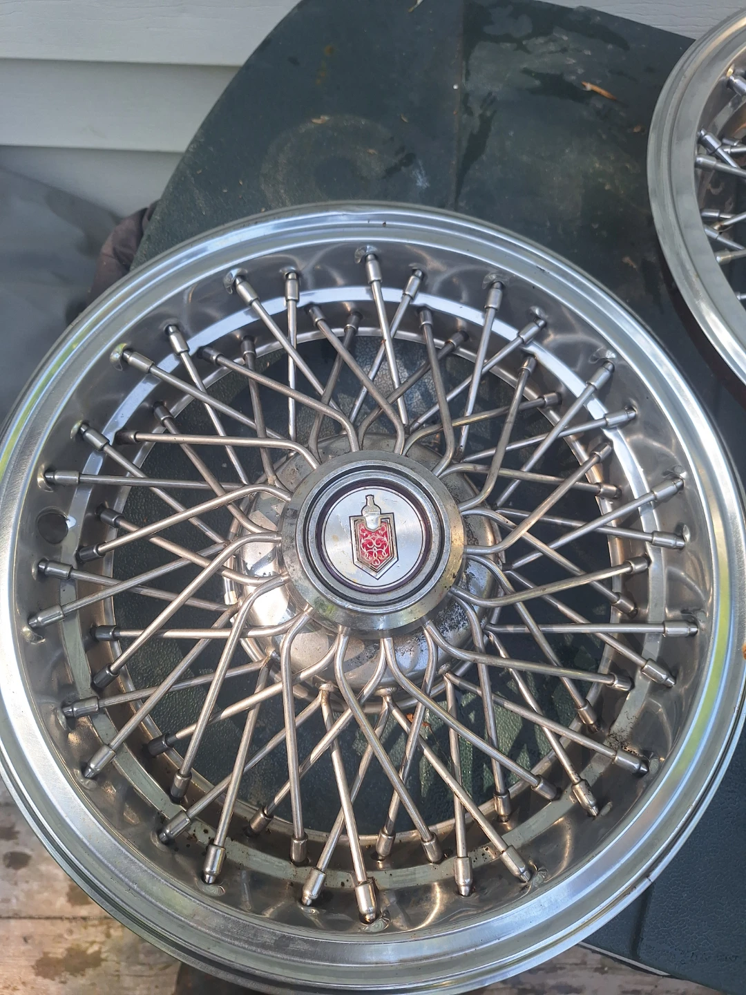 Set of 4 Oldsmobile Wire Hubcaps