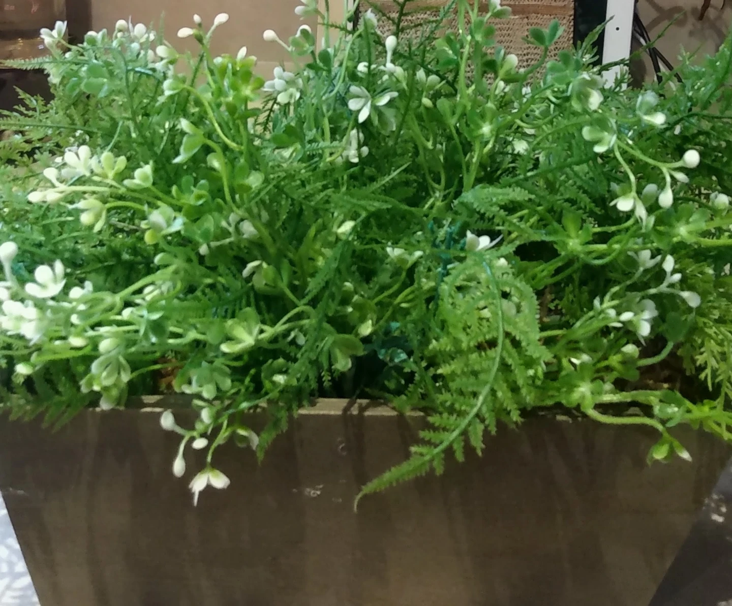 Realistic Flower Arrangement in Wooden Box - photo 2