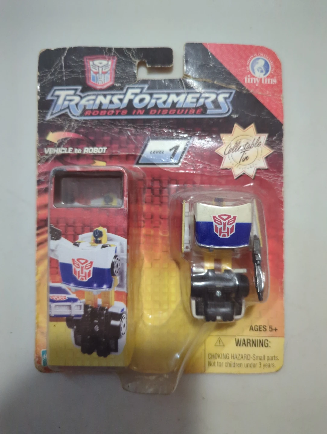Transformers Robots in Disguise Tiny Tins Vehicle to Robot