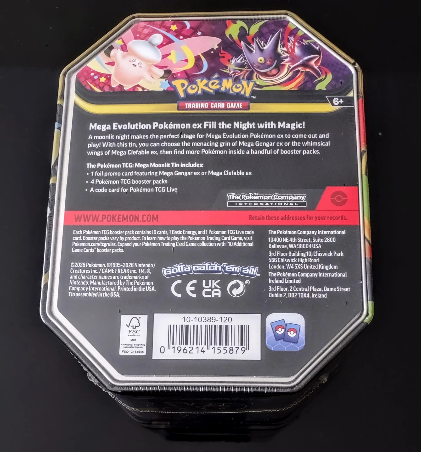 Pokemon TCG Mega Gengar EX Tin - photo 2