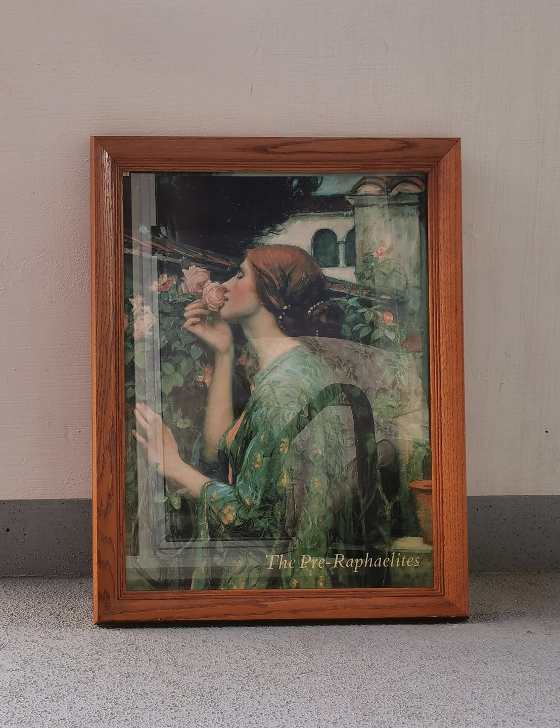 Large Vintage Framed Pre-Raphaelite Art Print Victorian Art