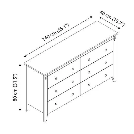 6 Drawer Dresser - photo 5