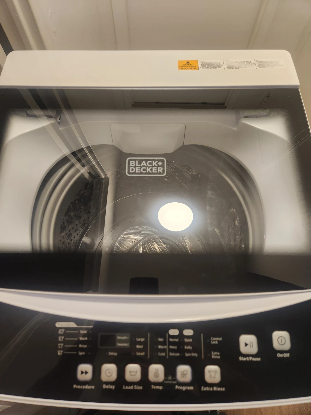 BLACK+DECKER 2.0 cubic feet Portable Washer BPWM20W - White - photo 3