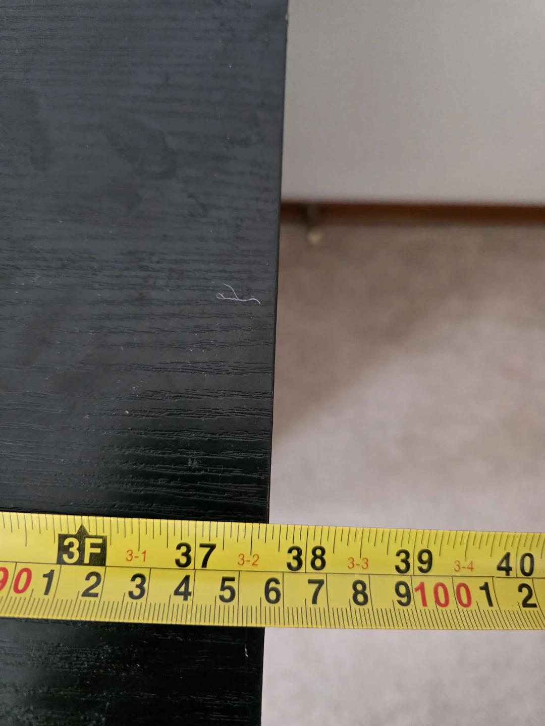 Black Media Console TV Stand with Shelves - photo 5