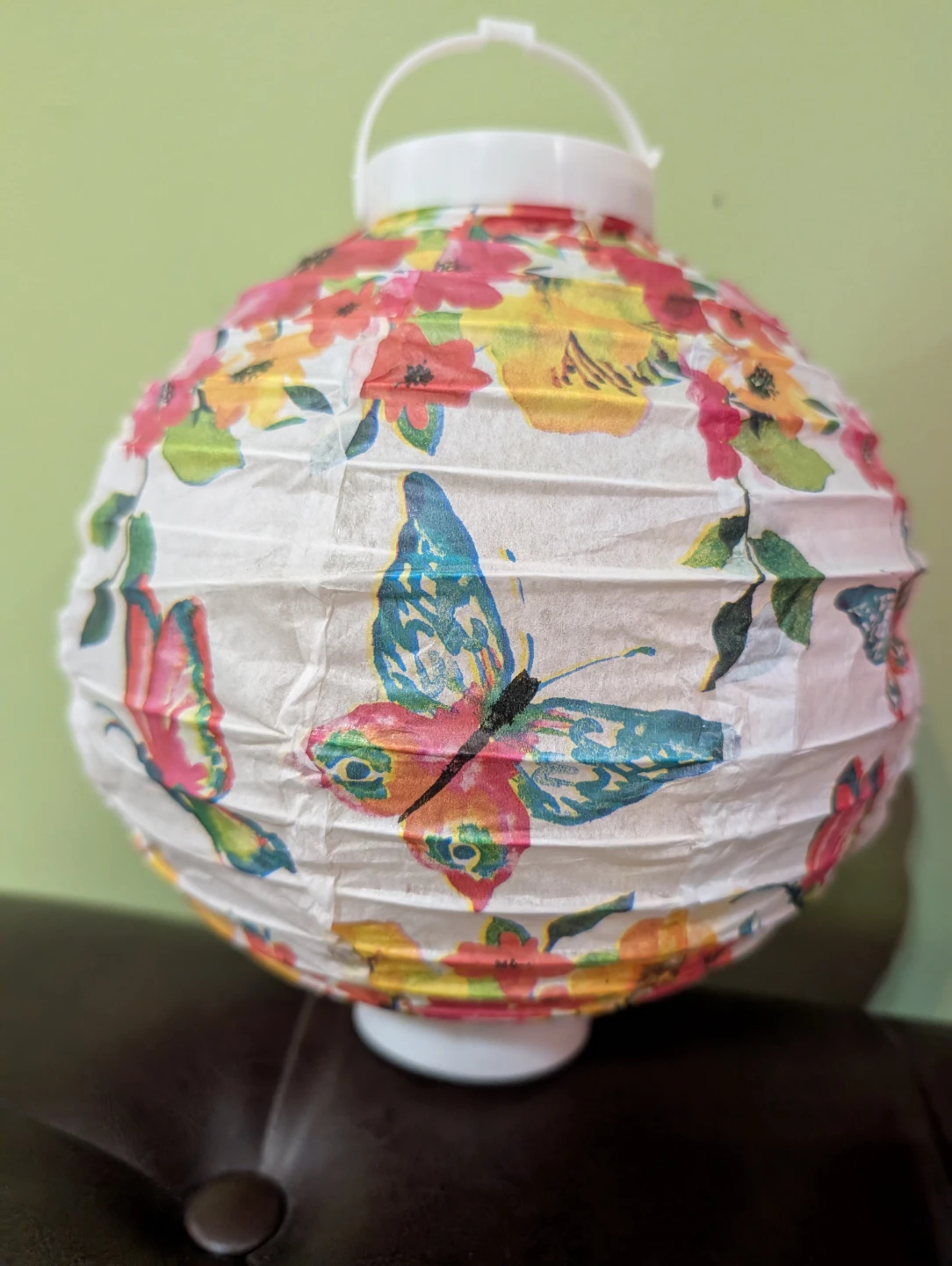 18 Paper Lanterns, Red & Floral/Butterfly Design - photo 2