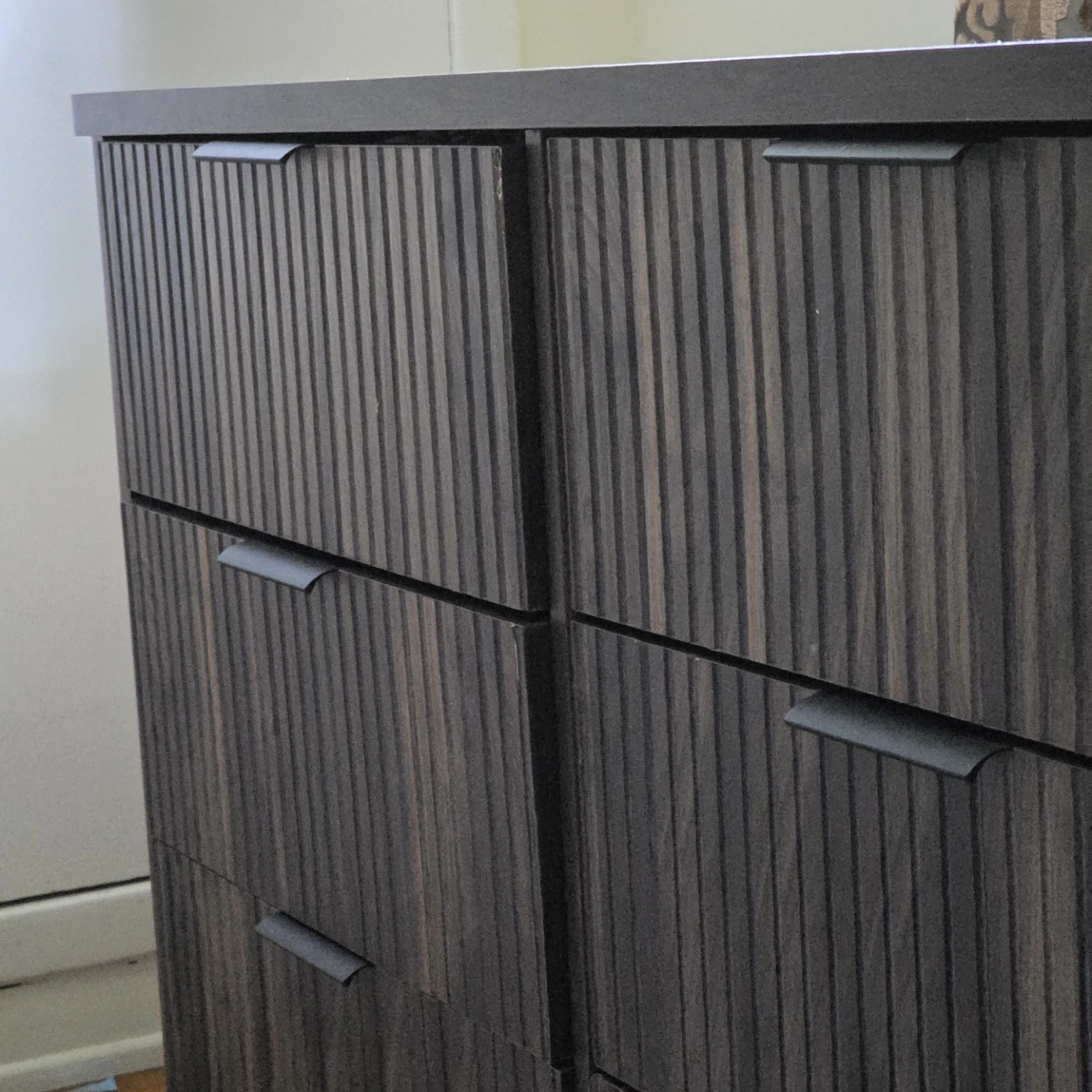 Dark Wood Dresser - 6 Drawer - photo 2