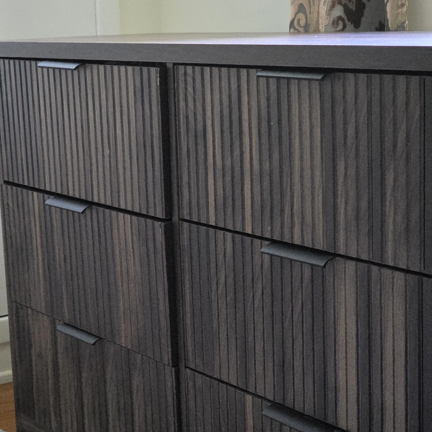 Dark Wood Dresser - 6 Drawer - photo 3