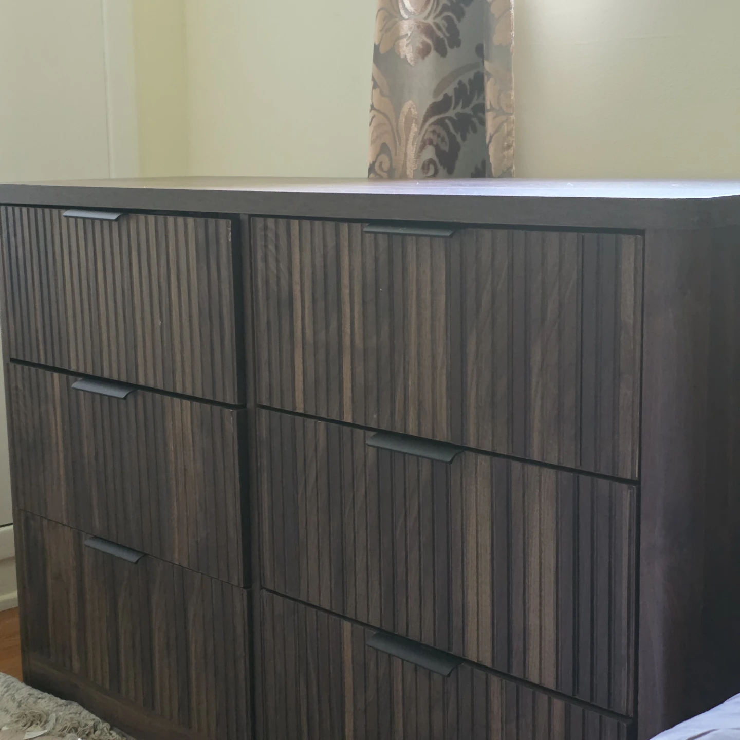 Dark Wood Dresser - 6 Drawer - photo 5