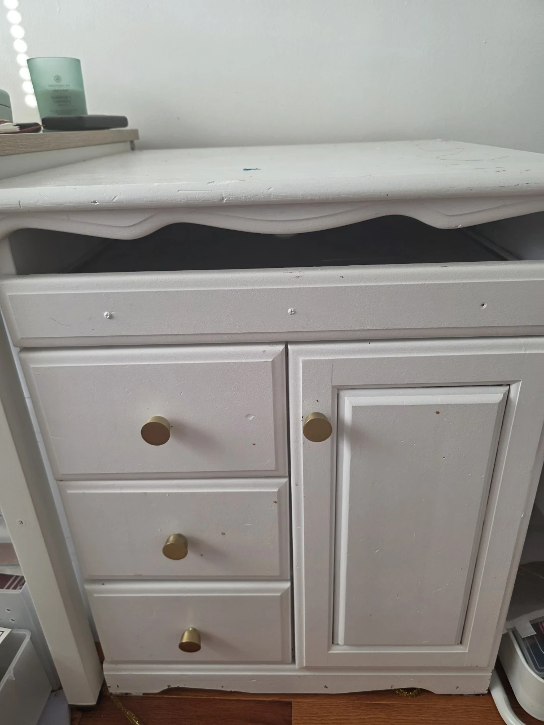 2X White Drawer Cabinet with Shelf for price of ONE - photo 2