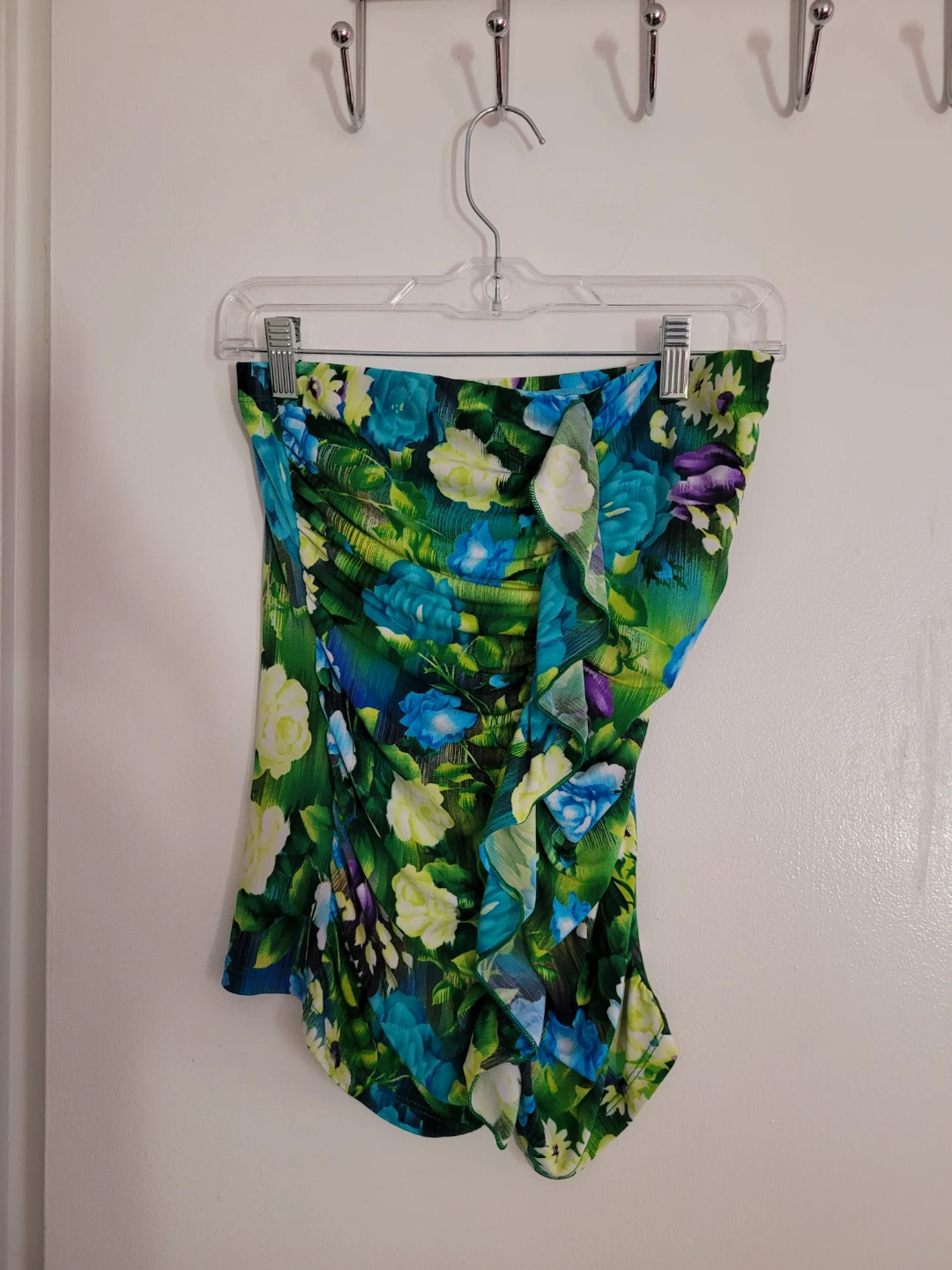 Floral Print Tube Top Skirt Set - photo 2