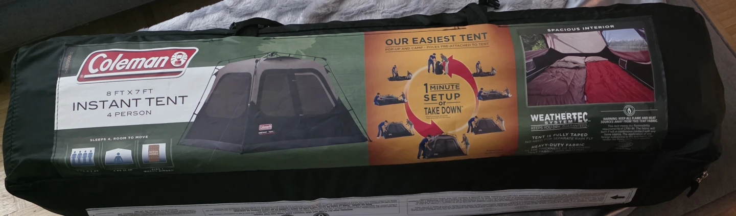 Coleman 4 person Instant Tent New
