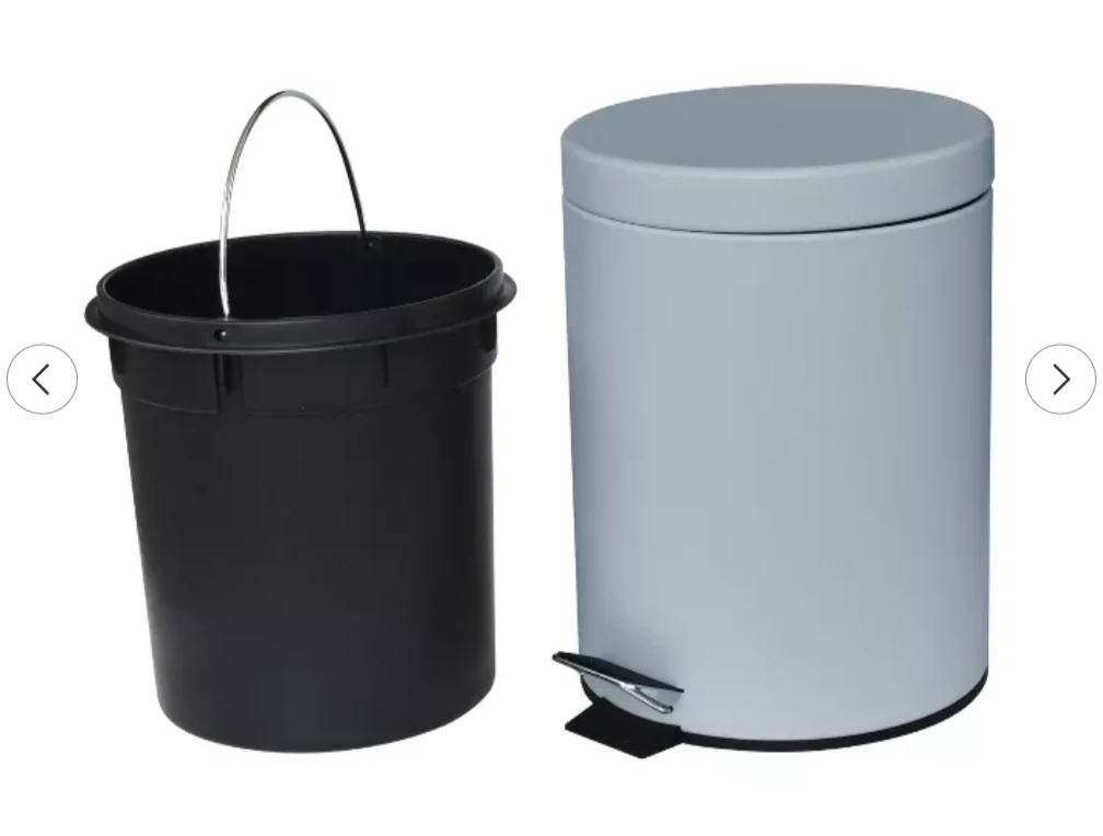 Pedal close metal Trash Bin - photo 2