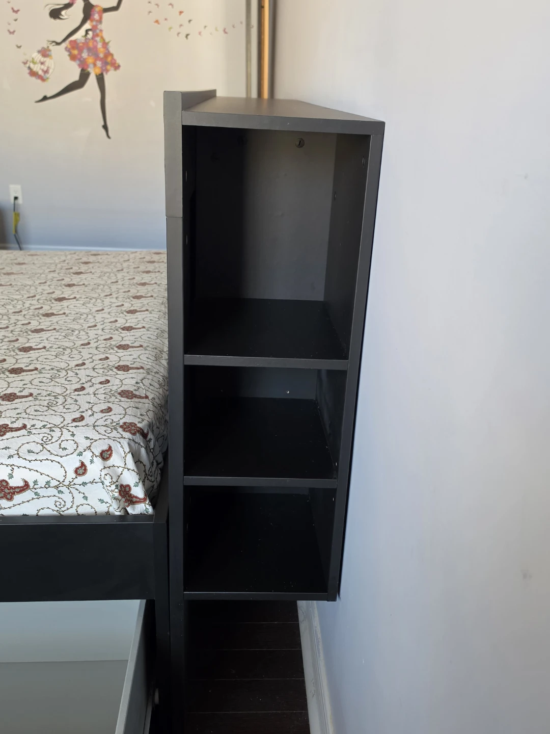 Ikea BRIMNES  Queen Bed Frame with Storage Headboard - photo 5