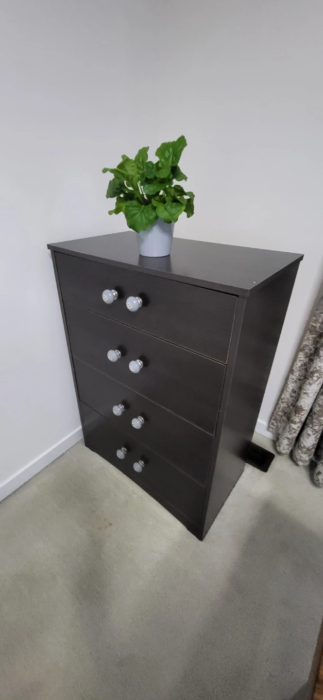 4-Drawer Espresso Dresser – Great Storage - photo 2