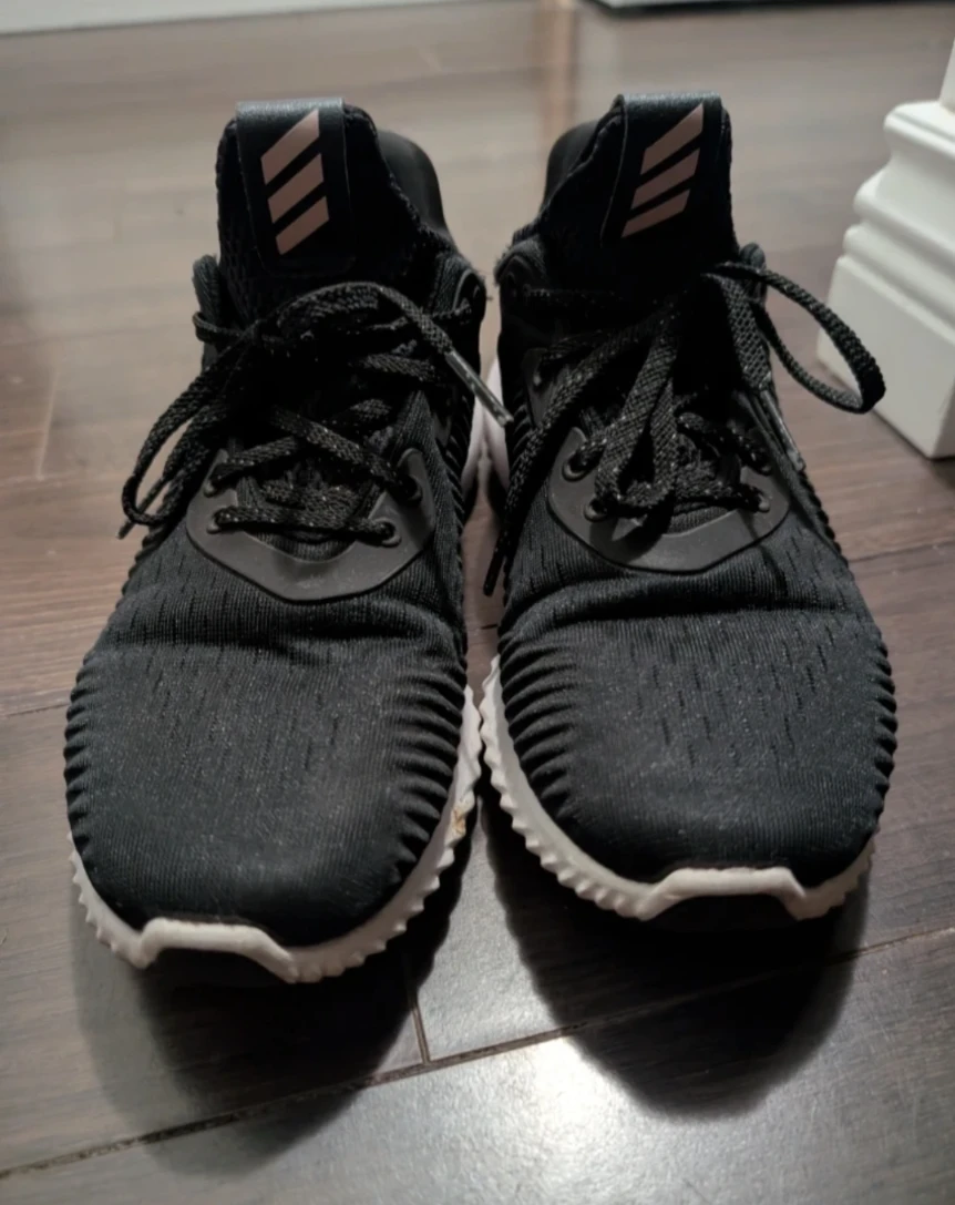 Adidas AlphaBOUNCE Running Shoes - Black size 6 - photo 2