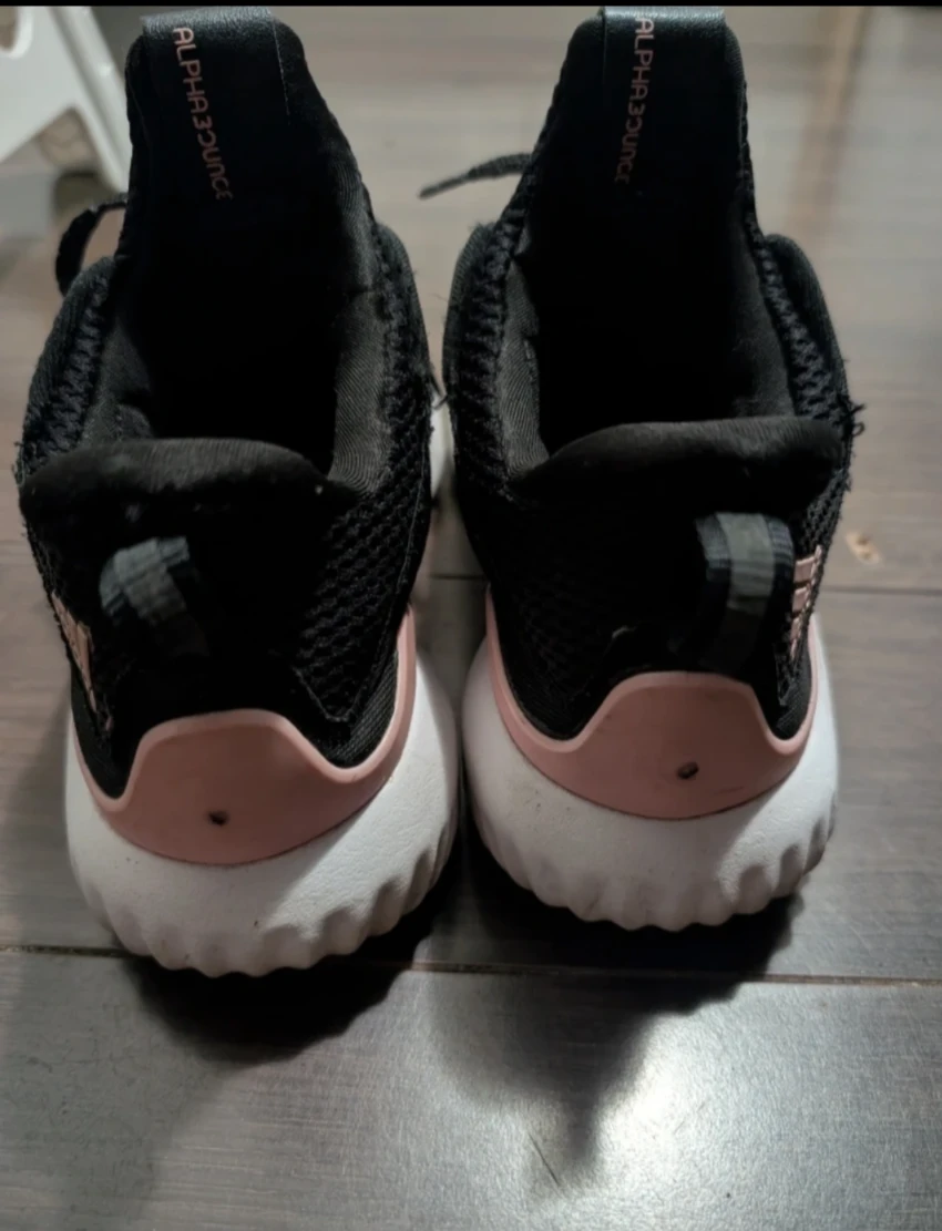 Adidas AlphaBOUNCE Running Shoes - Black size 6 - photo 3