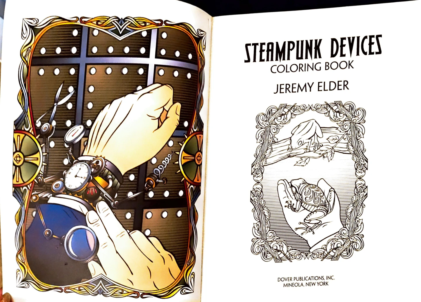 Steampunk Devices Adult Colouring Book by Jeremy Elder - photo 2