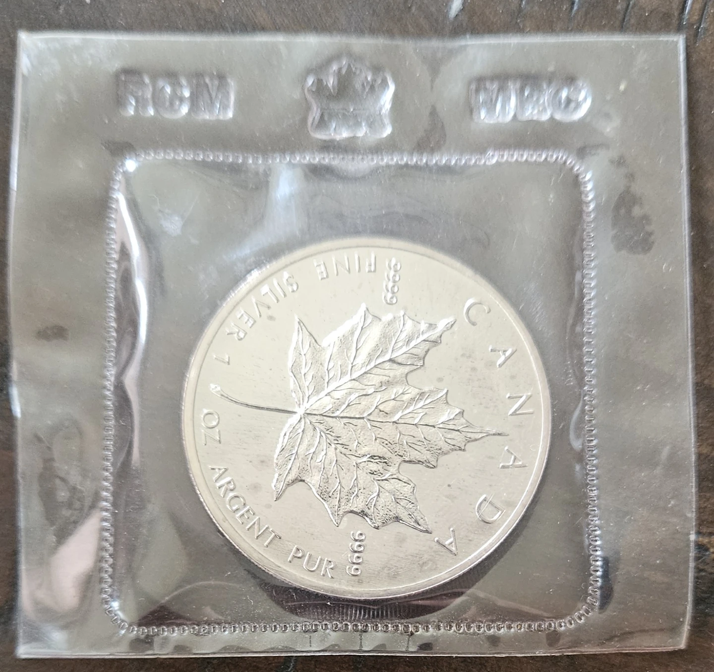 1989 Canada 5 Dollar Silver Maple Leaf Coin