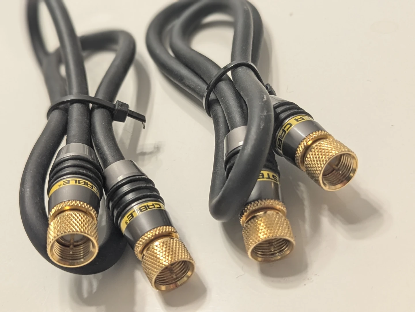 2x Master Cable Coaxial Cables