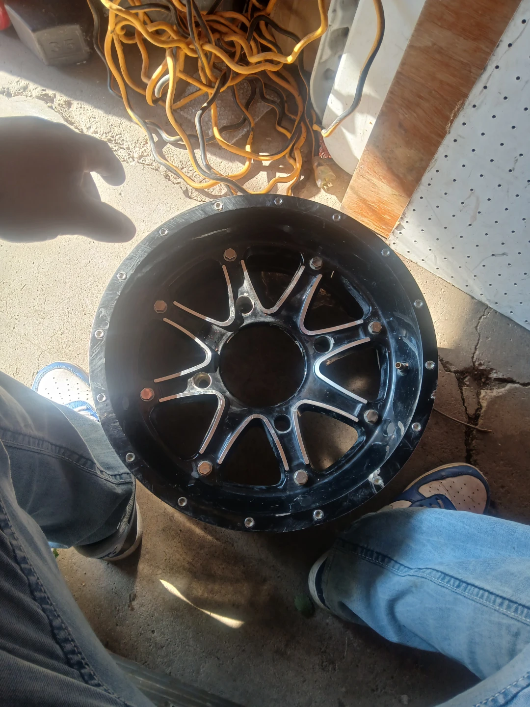 Black Aftermarket Aluminum Wheel Rim