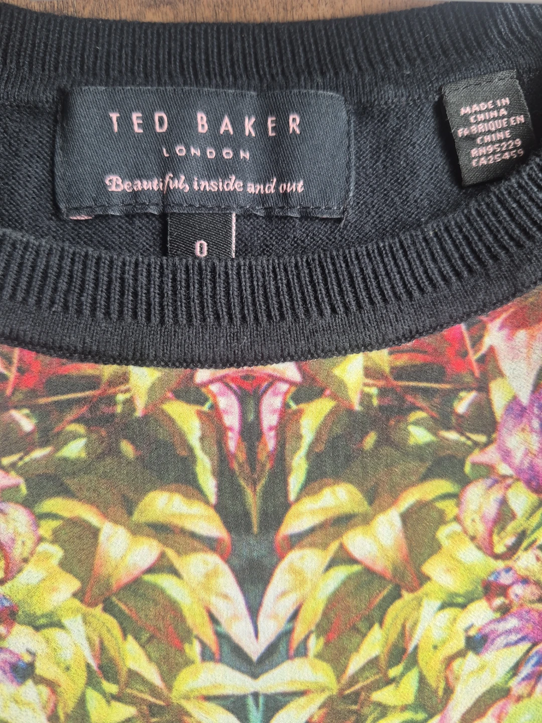 Ted Baker London Floral Print Knit Top Size 0 - photo 4