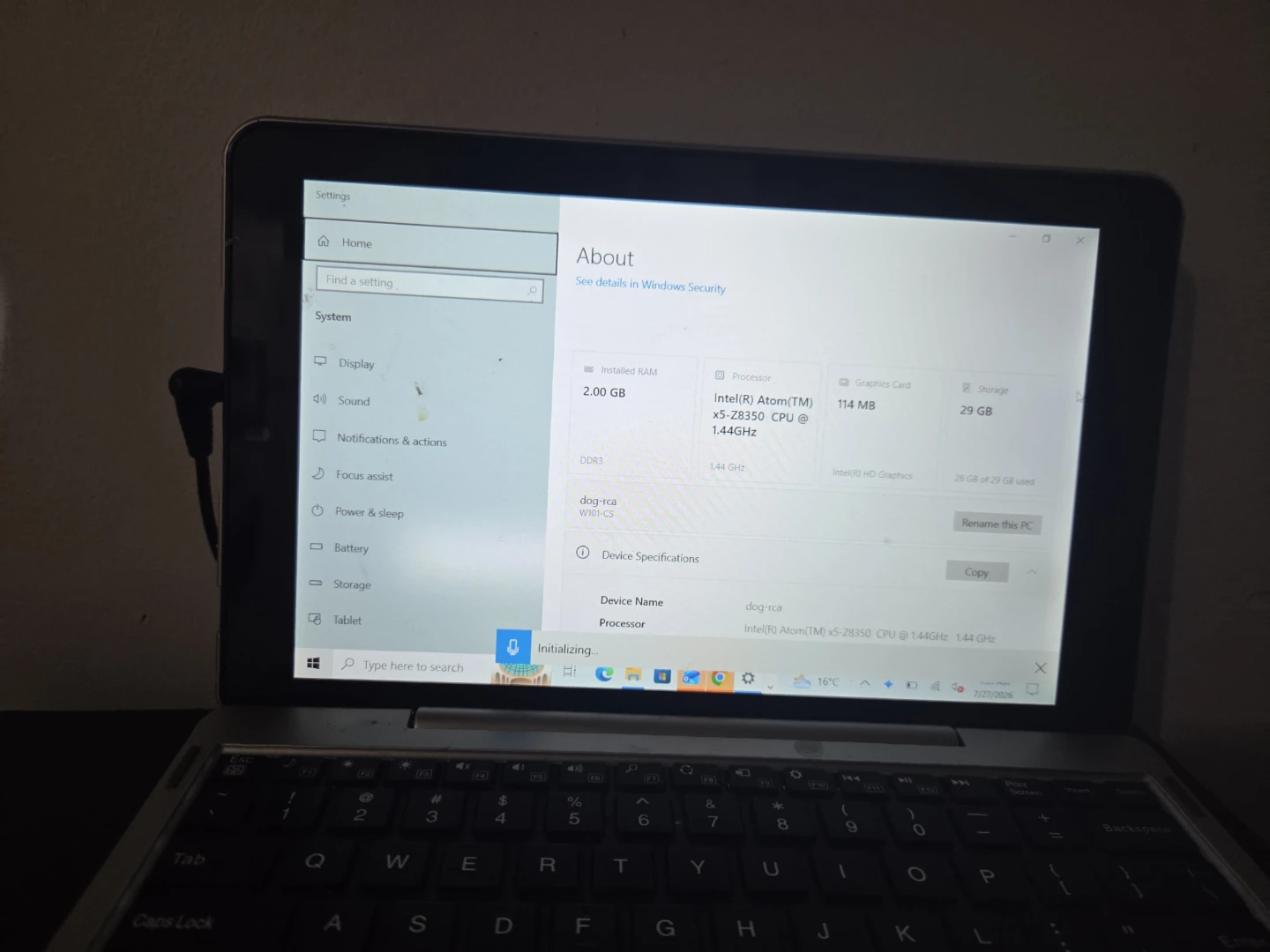 Intel Atom 2-in-1 Laptop Tablet - photo 2