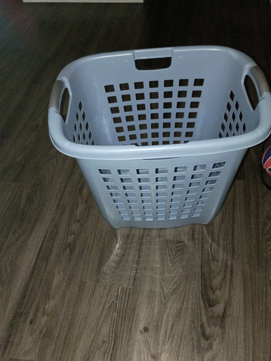 Grey Plastic Laundry Basket