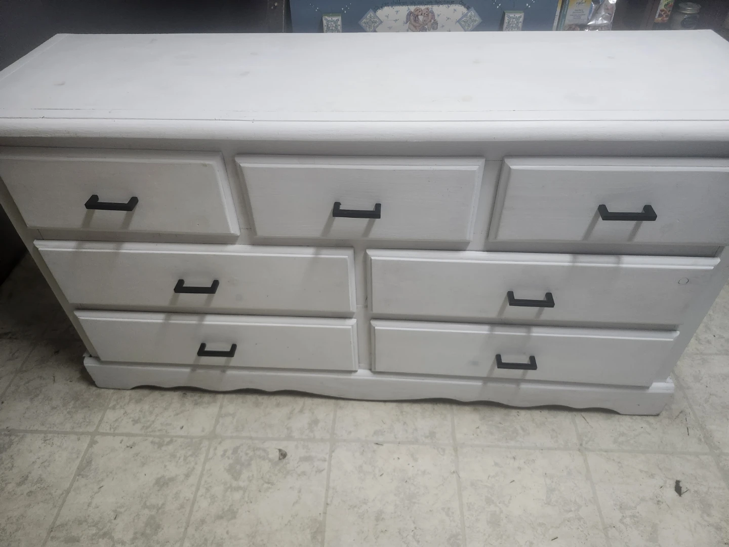 White Dresser with 7 Drawers