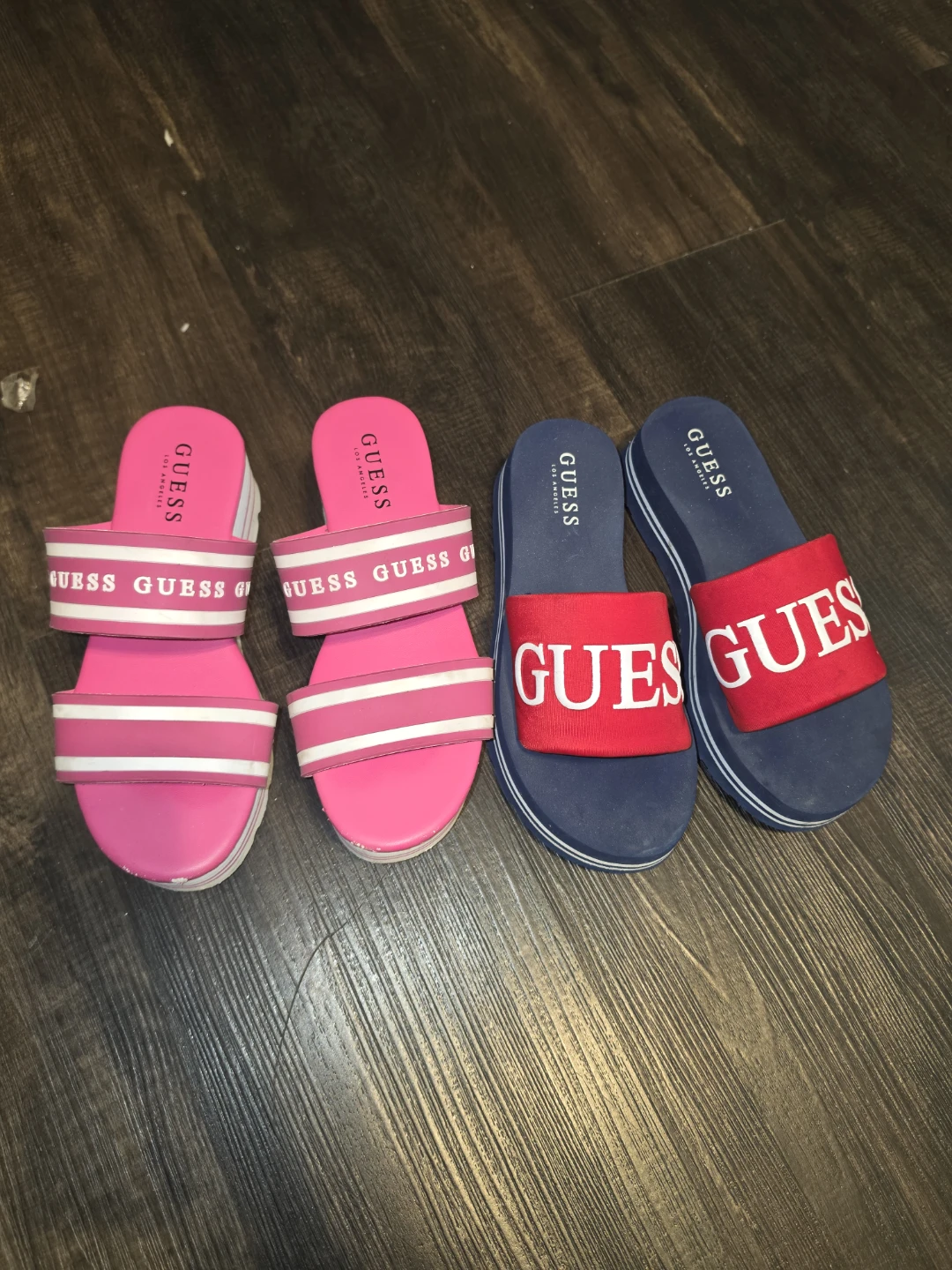 Guess Slides - Pink and Blue