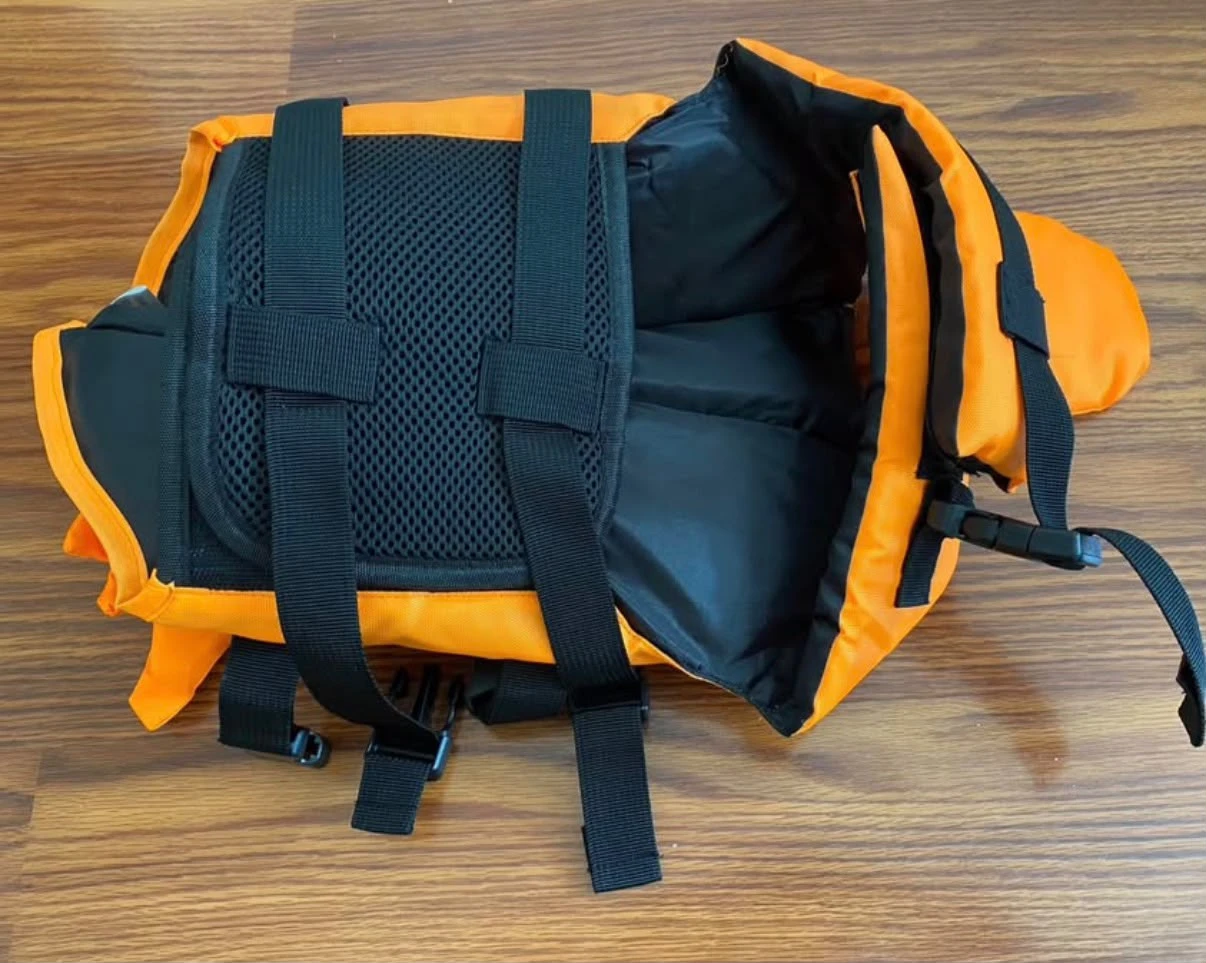 Dog Life Vest Swimming Jacket Orange - photo 2