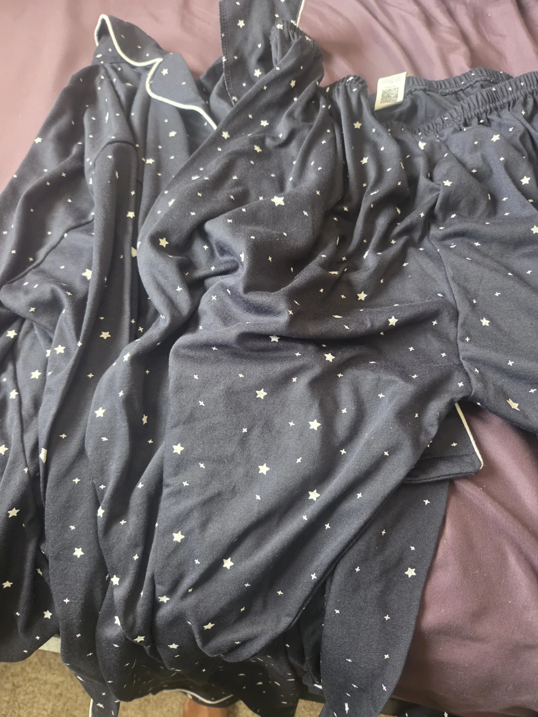 Navy Blue Star Pajama Set