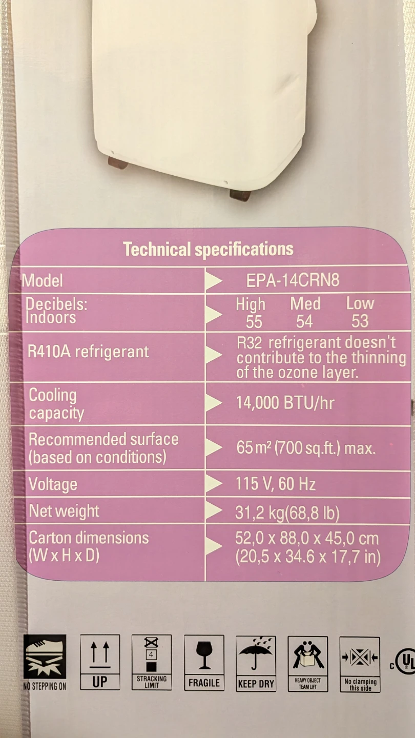 New Eco-Air Portable Air Conditioner 14,000 BTU - photo 3