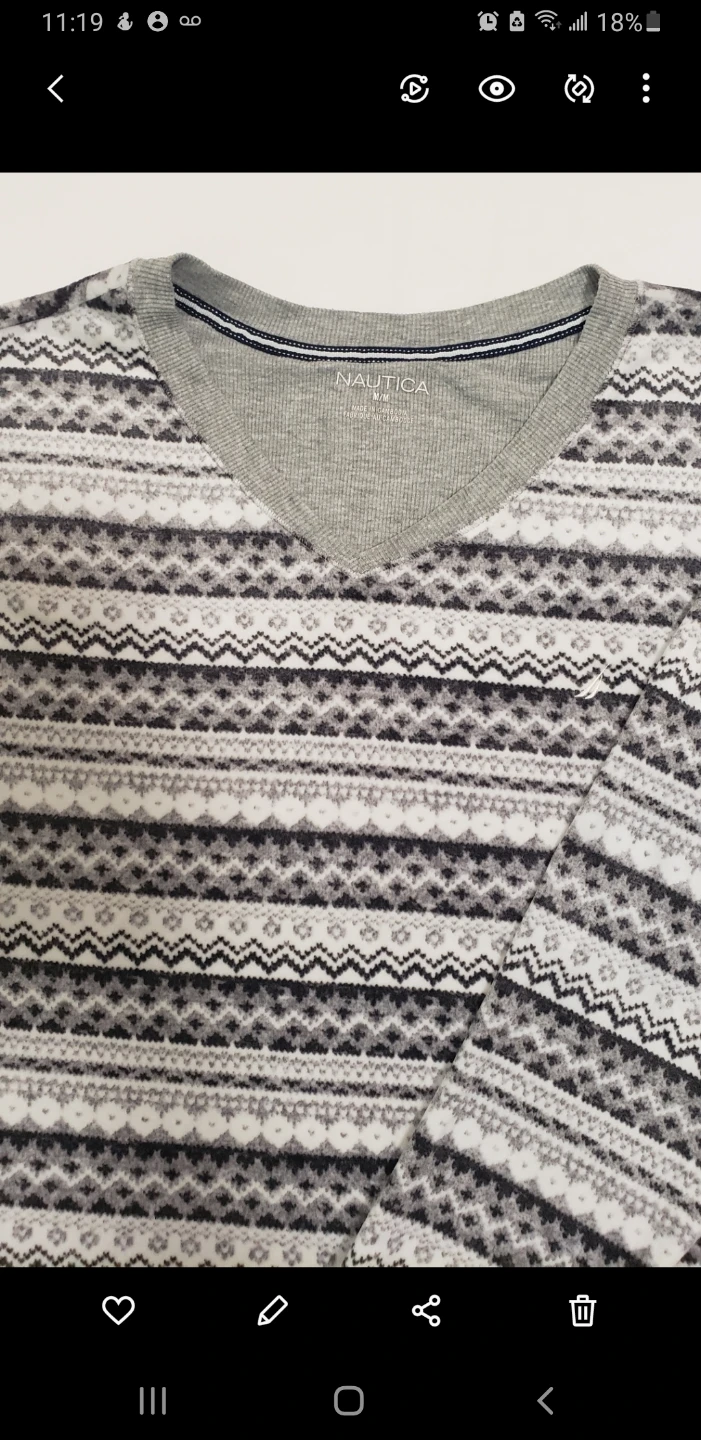 Brand new Nautica Men's Long Sleeve Thermal Shirt Size M - photo 3