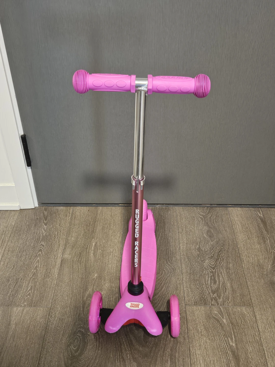 Rugged Racers Pink 3-Wheel Scooter
