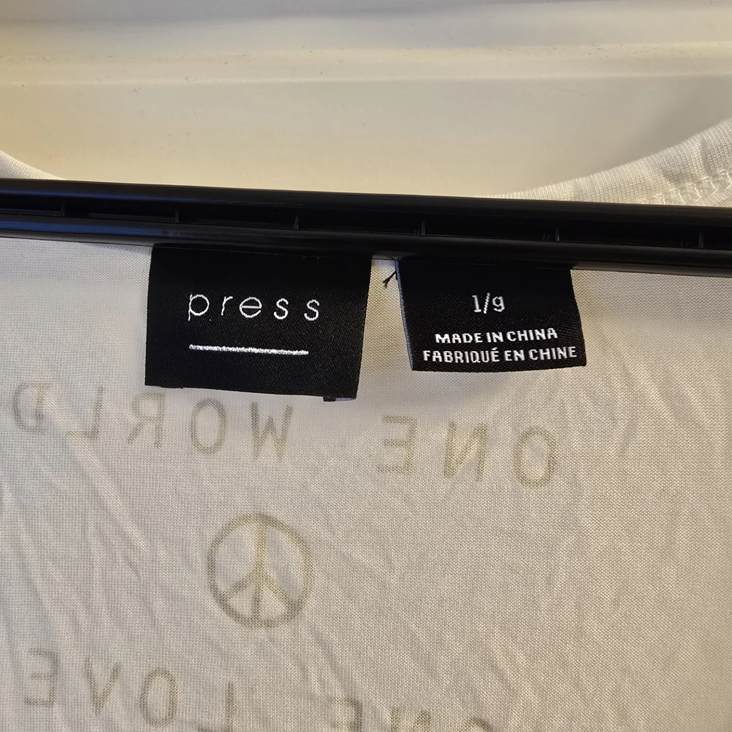 Press White "One World One Love" Graphic Tank Top - photo 3