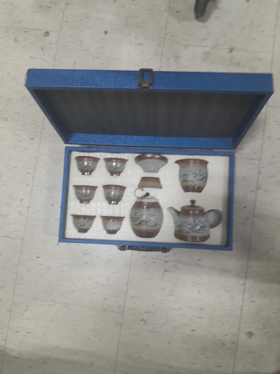 Ceramic Tea Set with Case - photo 3