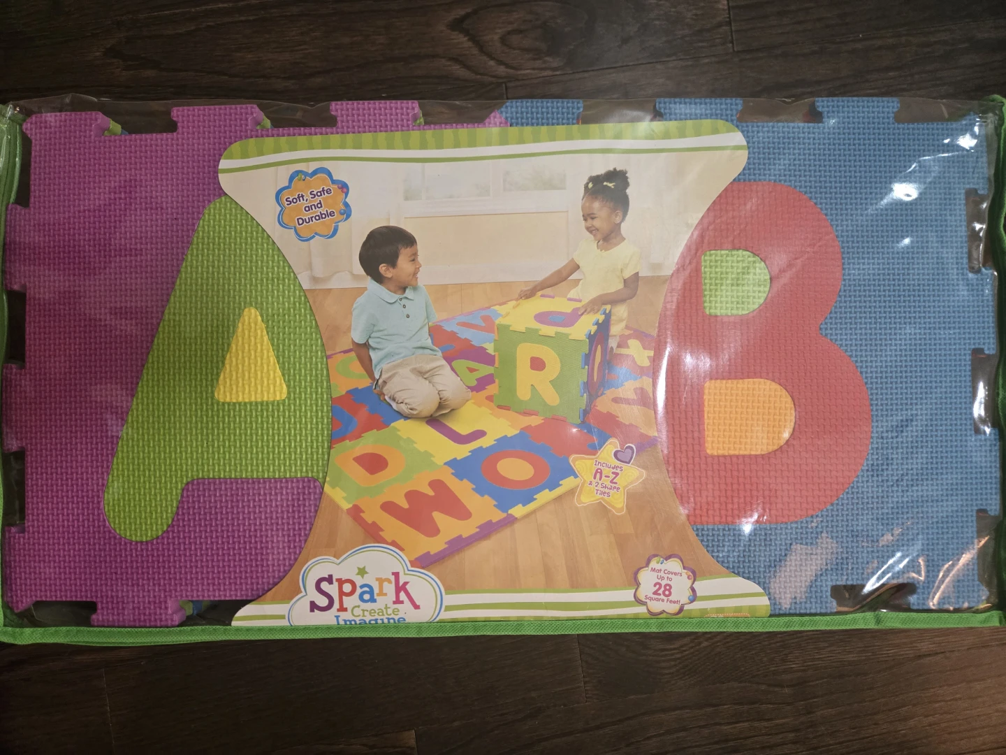 BRAND NEW Spark Imagine Foam Letter and Number Puzzle Tiles