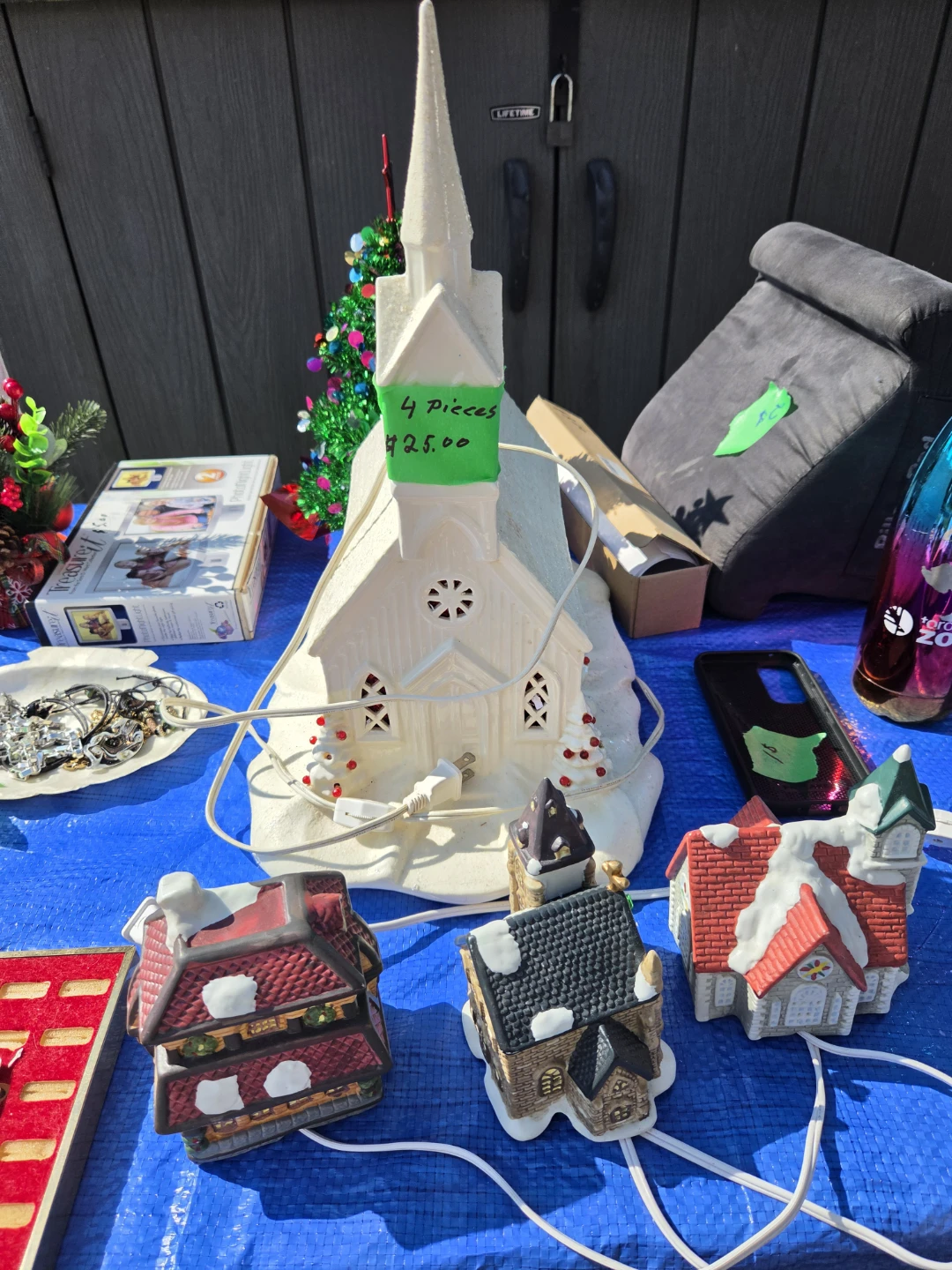 Christmas Village Light-Up Buildings
