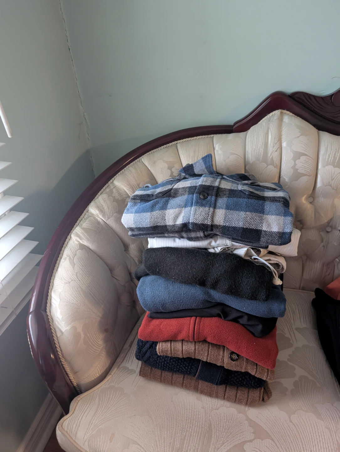 Bundle of Men's Sweaters and Flannel Shirt $6 each
