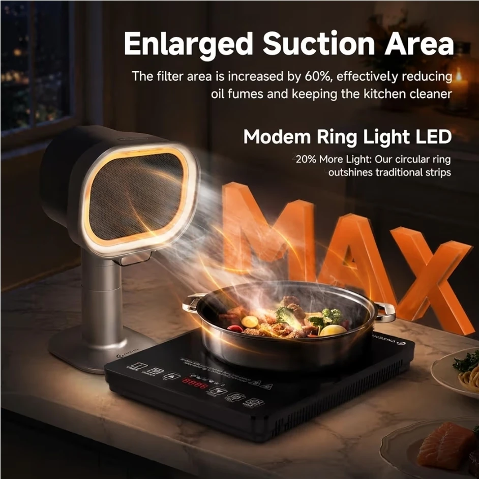 Portable Range Hood 4-Speed Exhaust Fan - photo 5